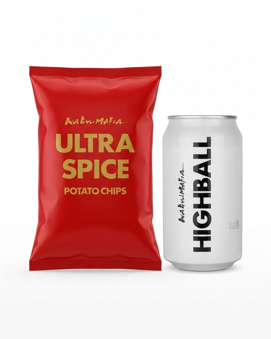 WAGYUMAFIA ORIGINAL HIGHBALL(24cans)&WAGYUMAFIA ULTRA SPICE (1ケース12袋入)