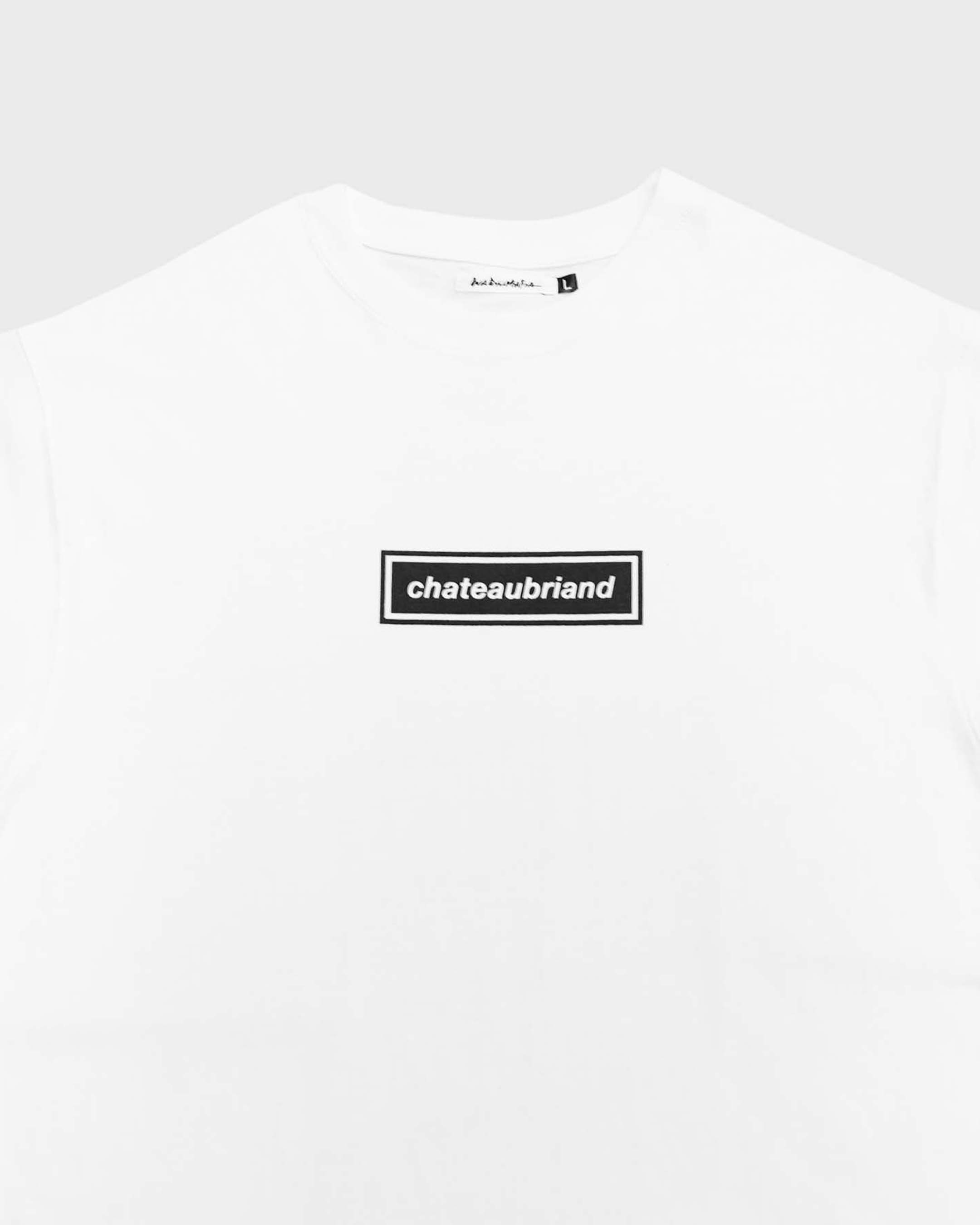 NEW CHATEAUBRIAND BOX LOGO T-SHIRT WHITE / BLACK